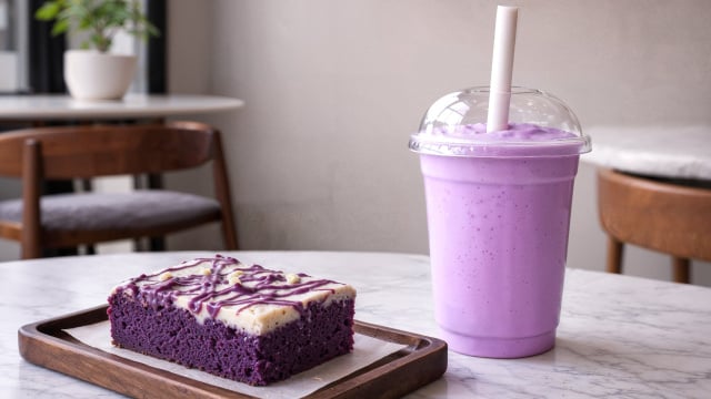 Nem pistache, nem matcha: esse é o novo ingrediente de cor vibrante que está viralizando pelas cafeterias e restaurantes