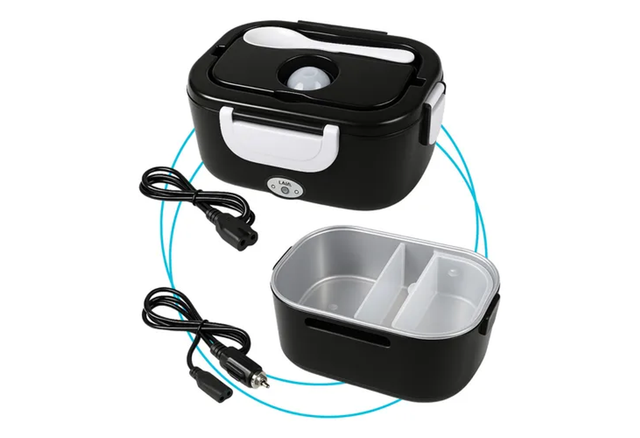 Praticidade para esquentar sua refeição em minutos, seja no carro ou na tomada (Divulgação: Mercado Livre).