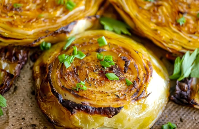 Repolho assado na airfryer. (créditos: Shutterstock/TudoGostoso) 