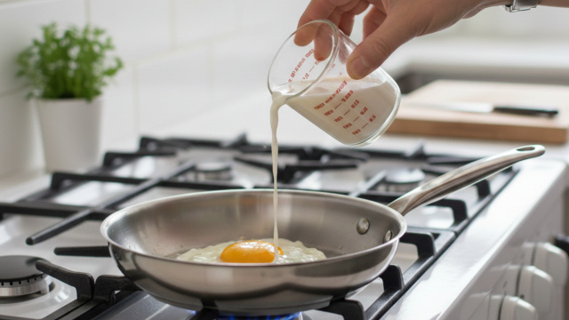 Por que colocar leite na frigideira ao fritar ovos? Entenda para que serve esse truque caseiro