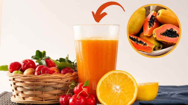 Quais os benefícios do suco de acerola com laranja? E se incluir mamão?