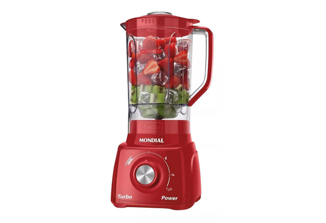 Liquidificador Mondial Turbo Power, potente e prático para sucos, vitaminas e receitas do dia a dia (Divulgação: Mercado Livre).