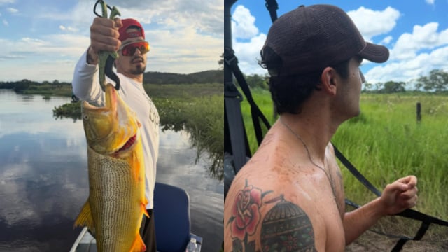 O cantor gosta de passar sem tempo na fazenda em companhia de amigos e familiares (Créditos: Reprodução / Instagram @@luansantana)