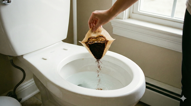 Uma colher de chá é suficiente: por que cada vez mais pessoas estão jogando borra de café no vaso sanitário