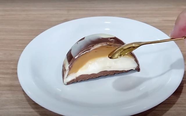 Ovo de Páscoa caseiro barato e delicioso: custa R$ 11 e tem um delicioso recheio de doce de leite com creme de leite