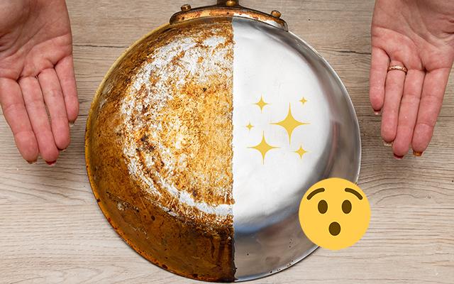 Receita caseira simples acaba com a crosta de gordura que tá impregnando a sua panela