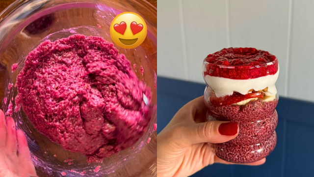Pudim de chia com frutas vermelhas no copo: como no café da manhã, lanche da tarde e quando estou com vontade de doce