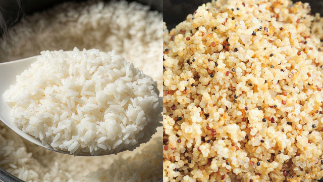 Arroz branco, arroz integral e quinoa: quais são as diferenças? Uma comparação clara para determinar qual é o melhor e mais adequado para cada pessoa