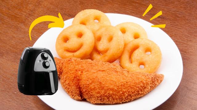Batata sorriso caseira na airfryer: o lanche que as crianças adoram muito crocante e sem óleo