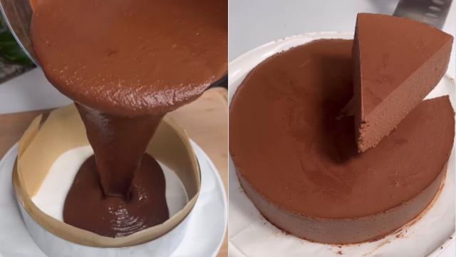Torta da felicidade: doce com apenas 2 ingredientes, maçã e chocolate, fica MA-RA-VI-LHO-SA e faz todo mundo sorrir