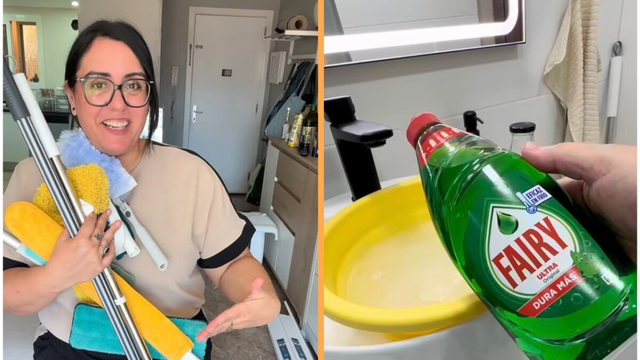 Rakidag, especialista em limpeza: "Para remover o calcário do box do chuveiro e dos azulejos, uso água quente, percarbonato e detergente de louça."