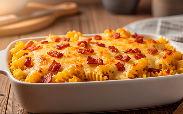 O macarrão de forno muito cremoso mais fácil do mundo: você só precisa montar e levar para assar que está pronto!