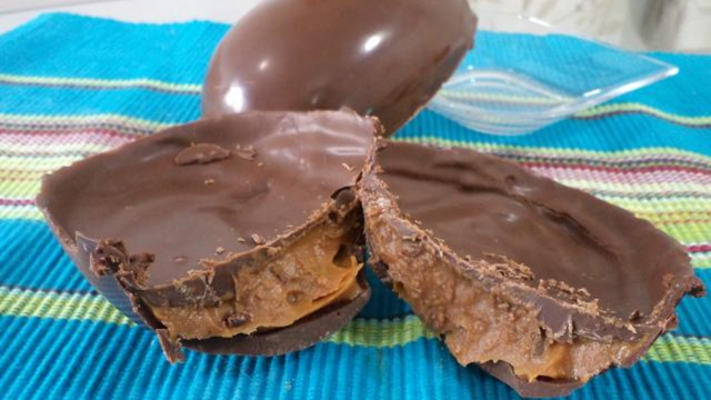 Ovo de Páscoa recheado de doce de leite. (créditos: TudoGostoso)