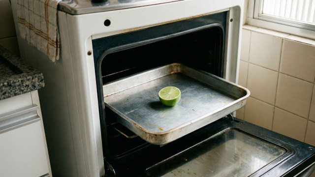 Por que alguém colocaria meio limão no forno, e qual seria o propósito disso?
