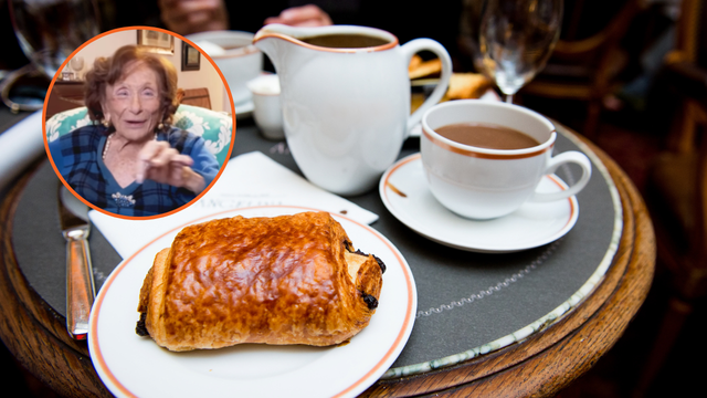 Renata, de 101 anos: "Não sei cozinhar. Tomo chá e um croissant quentinho no café da manhã, às 9h. No almoço, como macarrão com feijão ou ao molho, e sempre janto fora."