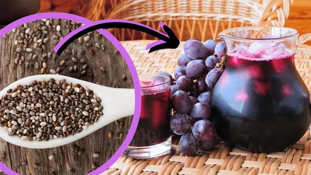 Quais são os benefícios do suco de uva com chia? Veja como fazer!