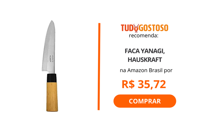 Qual o tipo de faca ideal para cortar sushi e sashimi?