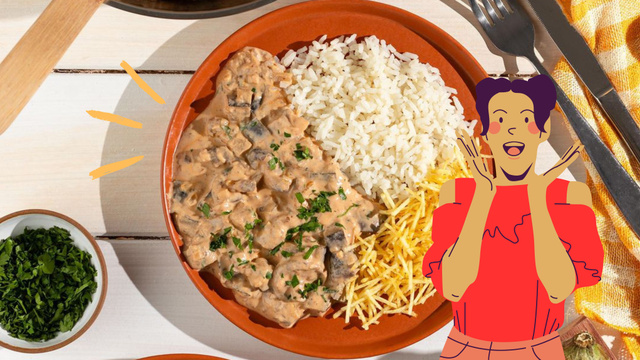 Esse strogonoff que aprendi com uma cozinheira vegana virou uma das minhas comidas preferidas: a receita é fácil e perfeita para um almoço diferente