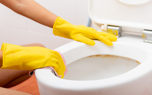 A técnica para remover o calcário das torneiras e do vaso sanitário em poucos segundos