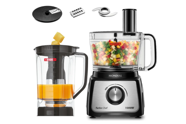 Processa, fatia, rala, pica e tritura com potência e praticidade (Divulgação: Mercado Livre)