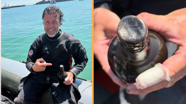 Você teria coragem? Cerveja de 162 anos é encontrada no fundo do mar por mergulhadores e pode estar própria para consumo