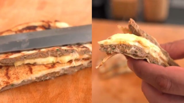 Aprendi como fazer Arais em casa, o sanduíche árabe com carne temperada, pão crocante e queijo derretido (receita fácil!)