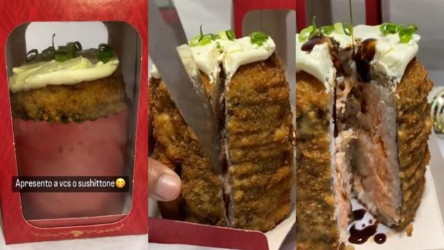 Provaria panetone de sushi? Sushittone viraliza nas redes sociais e o TudoGostoso quer saber a sua opinião sobre a iguaria!