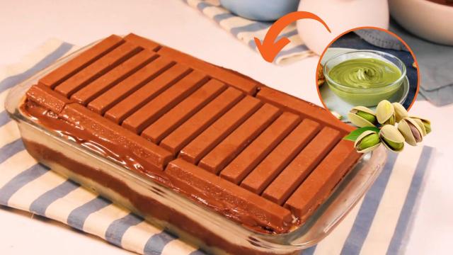 Lasanha de Kit Kat com pistache é a sobremesa divertida que você precisa fazer neste Dia das Mães