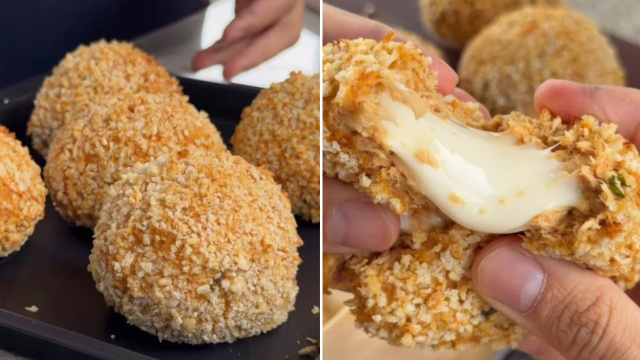 Sem farinha na massa: essa bolota proteica crocante com queijo derretido virou meu lanche favorito