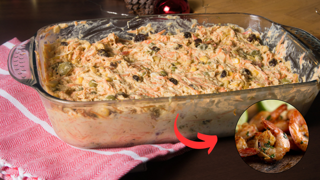 Já é verão e esse salpicão de camarão é a receita perfeita para quem não quer passar calor com a comida de Natal