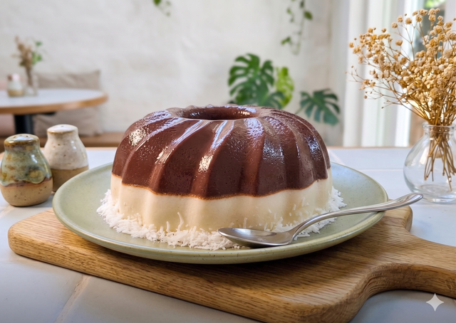Pudim prestígio de geladeira que não vai ao fogo e fica pronto rápido: as duas camadas ficam cremosas e lisinhas