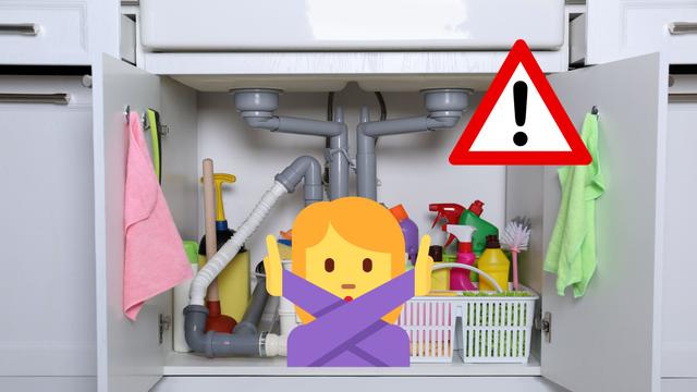 5 coisas que você nunca deve guardar embaixo da pia da cozinha: o último vai te surpreender