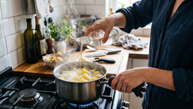 Adicionar um pouco de vinagre à água ao cozinhar batatas: para que serve e por que os chefs recomendam você descobre no TudoGostoso