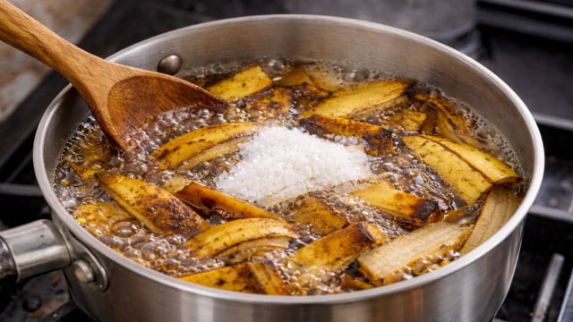 Ferver casca de banana com açúcar: descubra por que é recomendado e para que serve a mistura