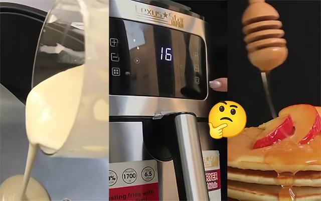 Ganhe tempo no café da manhã fazendo panqueca na airfryer desse jeito, você vai me agradecer!