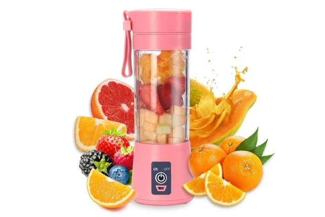 Mini liquidificador portátil para smoothies, vitaminas e molhos rápidos (Divulgação: Shopee).