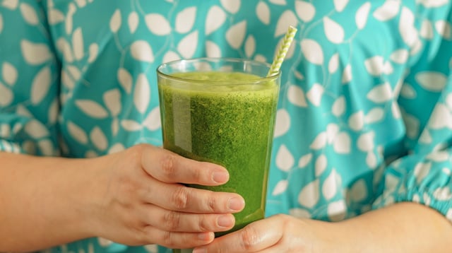 Há 17 anos bebo esse suco sem água todas as manhãs: bebida verde ajuda a desinflamar o corpo