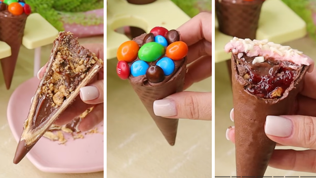 Parece sobremesa de vitrine! Aprenda a fazer o cone trufado para faturar muito nessa Páscoa