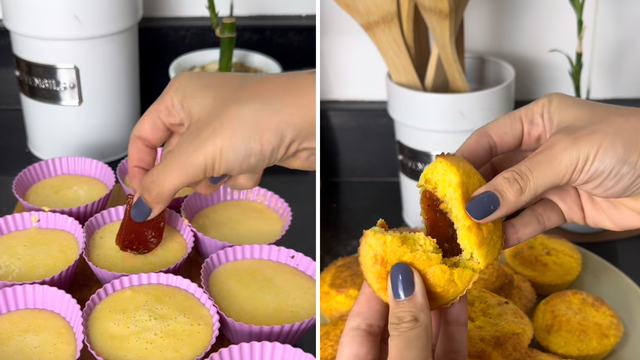 Quem disse que não dá para comer um bolinho de milho durante a dieta? Essa receita sem açúcar tem poucas calorias e vai matar sua vontade!