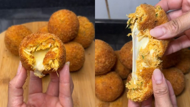 Adeus coxinha: fiz a receita de um bolinho de frango com queijo que derrete na boca e conquistou todo mundo aqui em casa
