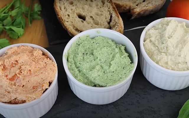 Nem manteiga, nem margarina: aqui em casa fazemos essas 3 receitas de patê vegano livres de óleo