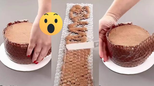 Não acreditei quando vi: não repita a técnica dessa confeiteira para decorar bolo com cobertura de chocolate