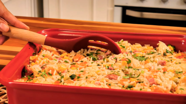 Arroz de forno. (créditos: TudoGostoso)