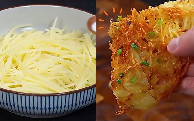 É só ralar, temperar e colocar na airfryer: batata crocante é a receita mais fácil que faço na fritadeira