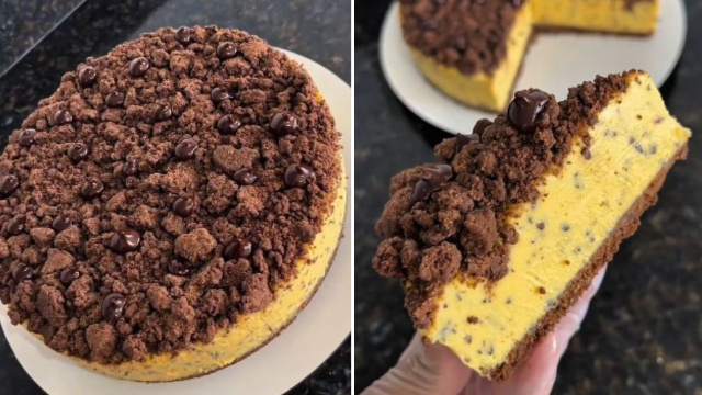 Ninguém resiste! Torta de maracujá com crumble de chocolate se tornou a sobremesa favorita dos meus convidados