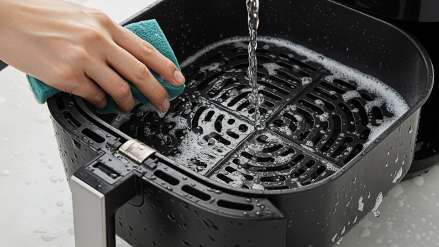 Limpar air fryer com água nem pensar: o eletrodoméstico pode apresentar problemas