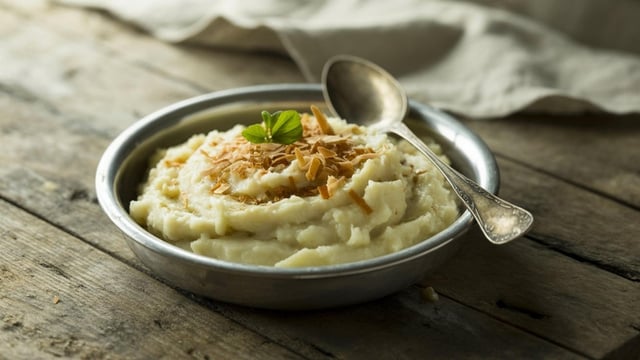 O segredo dos franceses para um purê de batatas muito mais cremoso, sem creme de leite nem manteiga
