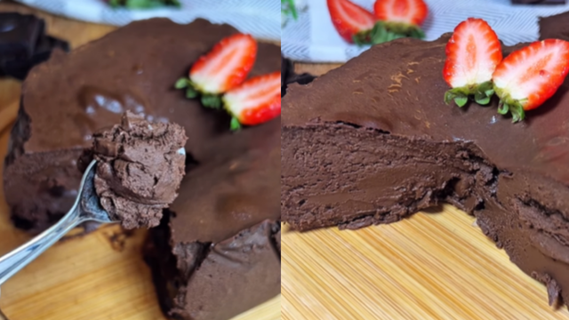 Torta de brigadeiro sem leite condensado: só precisa de 3 ingredientes para preparar uma sobremesa cremosa e que cabe na dieta