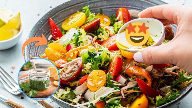 Lá em casa a gente só faz assim: molho de salada saudável e que dura a semana toda na geladeira