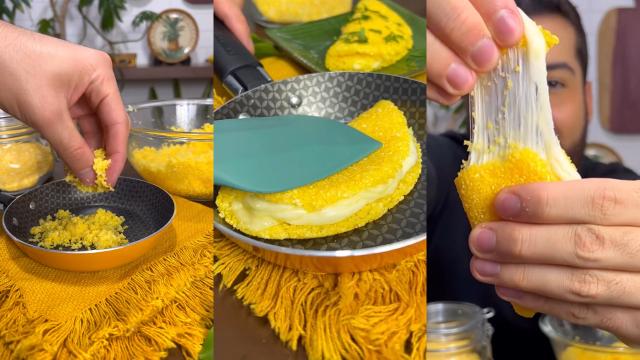 Esse cuscuz de frigideira é o lanche prático que você procura: barato, gostoso e saudável!